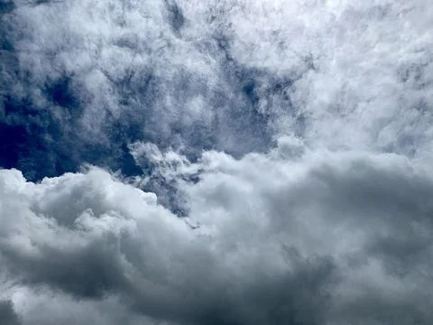 Rain clouds before rainy or cloudy background Cirrostratus Stock Photos