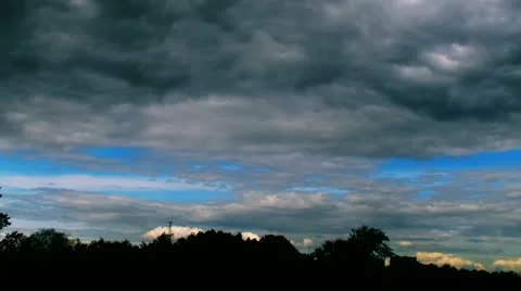 Rain from the clouds, rapid and slow motion time lapse t3240D Stock Footage 11525947