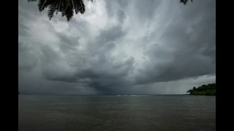 Rain Clouds Rolling Across the Sky – 4K Timelapse Stock Footage 322562957