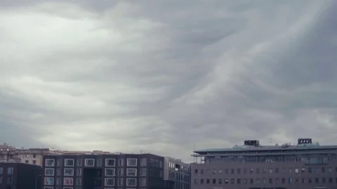 Rain clouds running across the sky Stock Footage 78578727