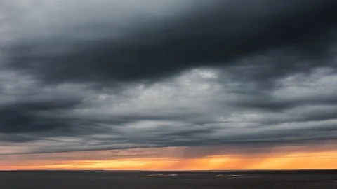 Rain clouds. Storm clouds sky rolling. 스톡 동영상 117057981