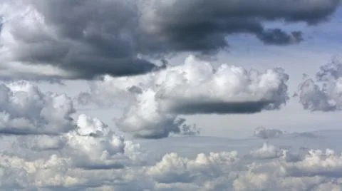Rain clouds in summer sky Stock Photos