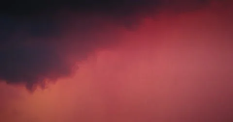 Rain clouds at sunset Time lapse.Gradient Transition from Dark to Fiery Red Sky Stock Footage 341342893