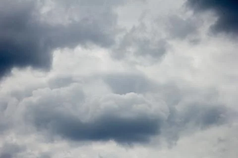 Rain clouds. Texture of the sky and clouds Stock Photos