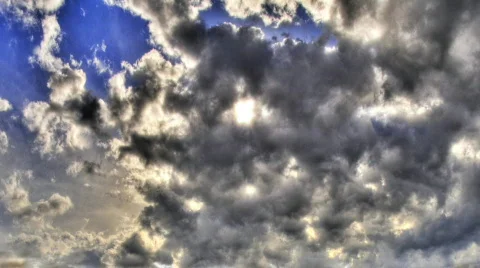 Rain Clouds Time Lapse Cropped Stock Footage 401653