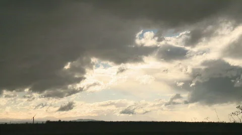 Rain clouds timelapse Stock Footage 823370