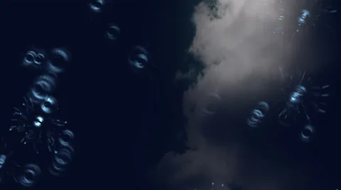 Rain .Clouds in the water Stock Footage 24696160