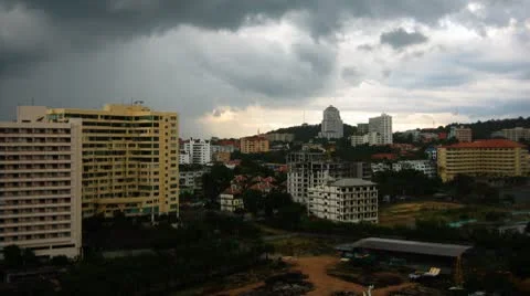 Rain cloudy timelapse Stock Footage 8968066