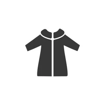 Rain coat. Isolated icon. Fall and winter vector illustration Stock Illustration