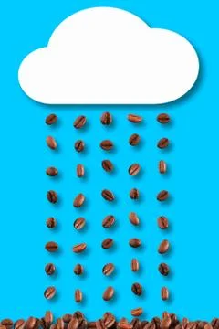 Rain coffee Stock Photos