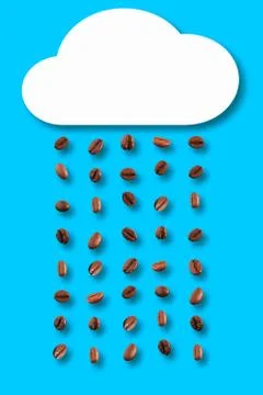 Rain coffee Stock Photos