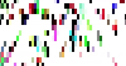 Rain of Colored Falling Geometric Rectangles Abstract Background Stock Footage 72287832