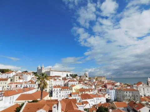 Rain to come in Lisbon 写真素材
