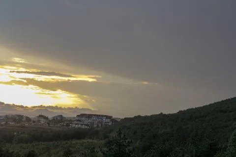 The rain is coming Foto stock