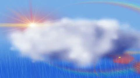 Rain, computer generation Stock Footage 22152743