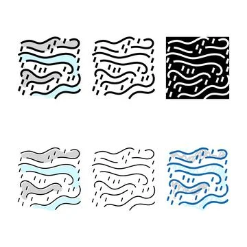 Rain concepts and wind hurricane disaster color icon vector 库存插图