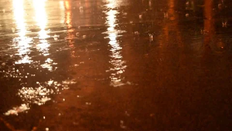 Rain on Concrete Stock Footage 171550265