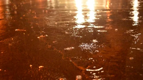 Rain on Concrete Stock Footage 171550266