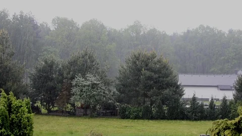 Rain in the countryside  Video stock 108668699