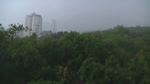 Rain in Crimea Stock Footage 45599584