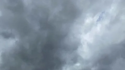 Rain in the Dark and Dramatic Storm Clouds, Timelapse Stock Footage 220176443