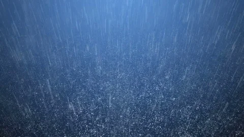 Rain on darkly blue background 4K Stock Footage 72651988