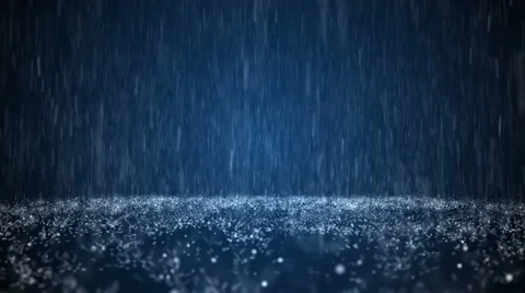 Rain on darkly blue background Stock Footage 60239114