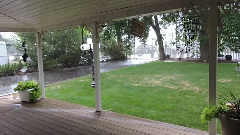 Rain on the deck Stock Footage 149802760