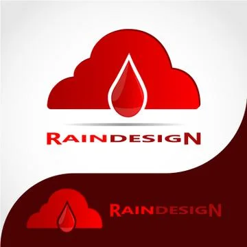 RAIN DESIGN LOGO 2 Stock Illustration