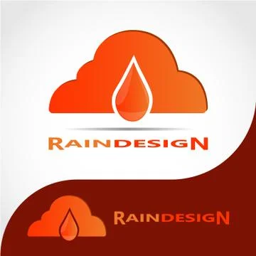 RAIN DESIGN LOGO 3 Stock Illustration