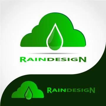RAIN DESIGN LOGO 4 Stock Illustration