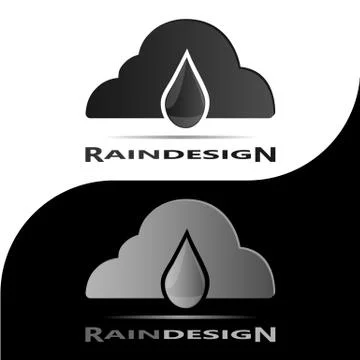 RAIN DESIGN LOGO 5 Stock Illustration