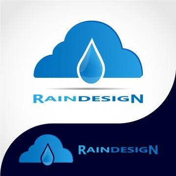 RAIN DESIGN LOGO Stock Illustration