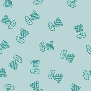 Rain detection sensor line vector seamless pattern 스톡 일러스트