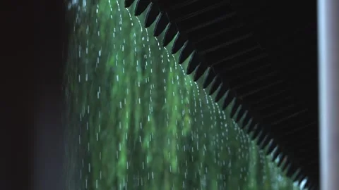 Rain dripping from eaves of traditional Chinese building in Suzhou garden Stock Footage 345655352