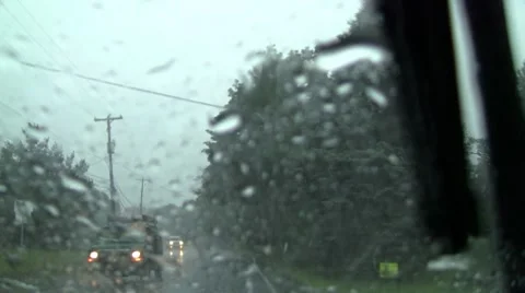 Rain drive 4 Stock Footage 8566909