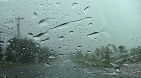 Rain drive 8 Stock Footage 8558095