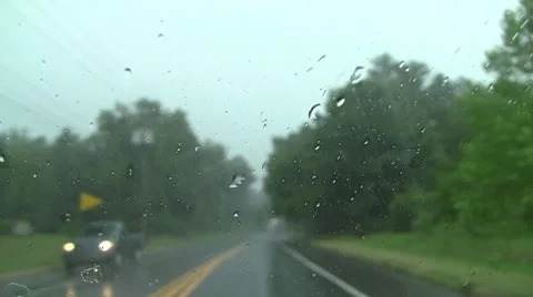 Rain drive 9 Stock Footage 8557550