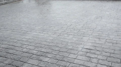 Rain drop on floor Video stock 60593833