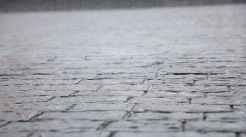 Rain drop on floor Stock Footage 60594327