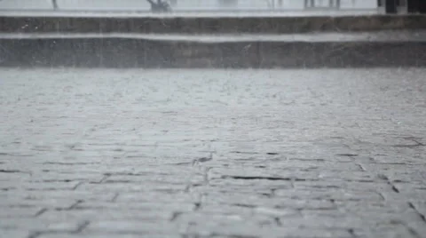 Rain drop on floor Video stock 60594710