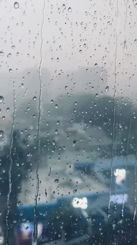 Rain drop on the glass Stock Footage 276834604