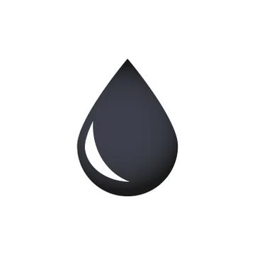 Rain drop icon black. icon on a white background Stock Illustration