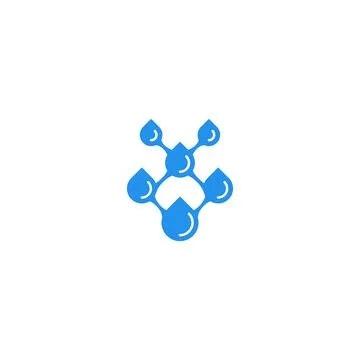 Rain drop icon logo2 Stock Illustration