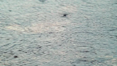 Rain drop on the Road Stock Footage 144329608