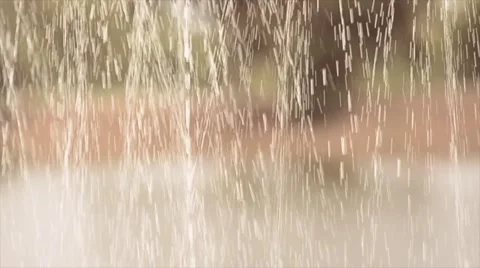 Rain drop from roof Stock Footage 51802247