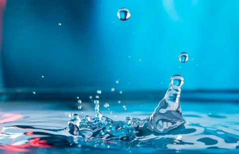 Rain drop splash Stock Photos