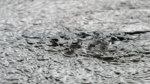 Rain drop on the street. Stock Footage 122000347