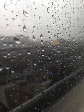 Rain drop on the window Stock Photos