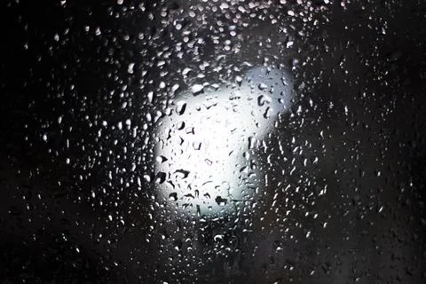 Rain drop on windshield. Weather forecast and Nature. Car and Transport the.. Stock Photos